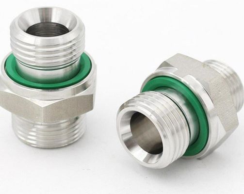 Шестерковый голова 1CB G1/4 Bsp Коннектор шланга шнурка нержавеющей стали Гидравлический шланг адаптер